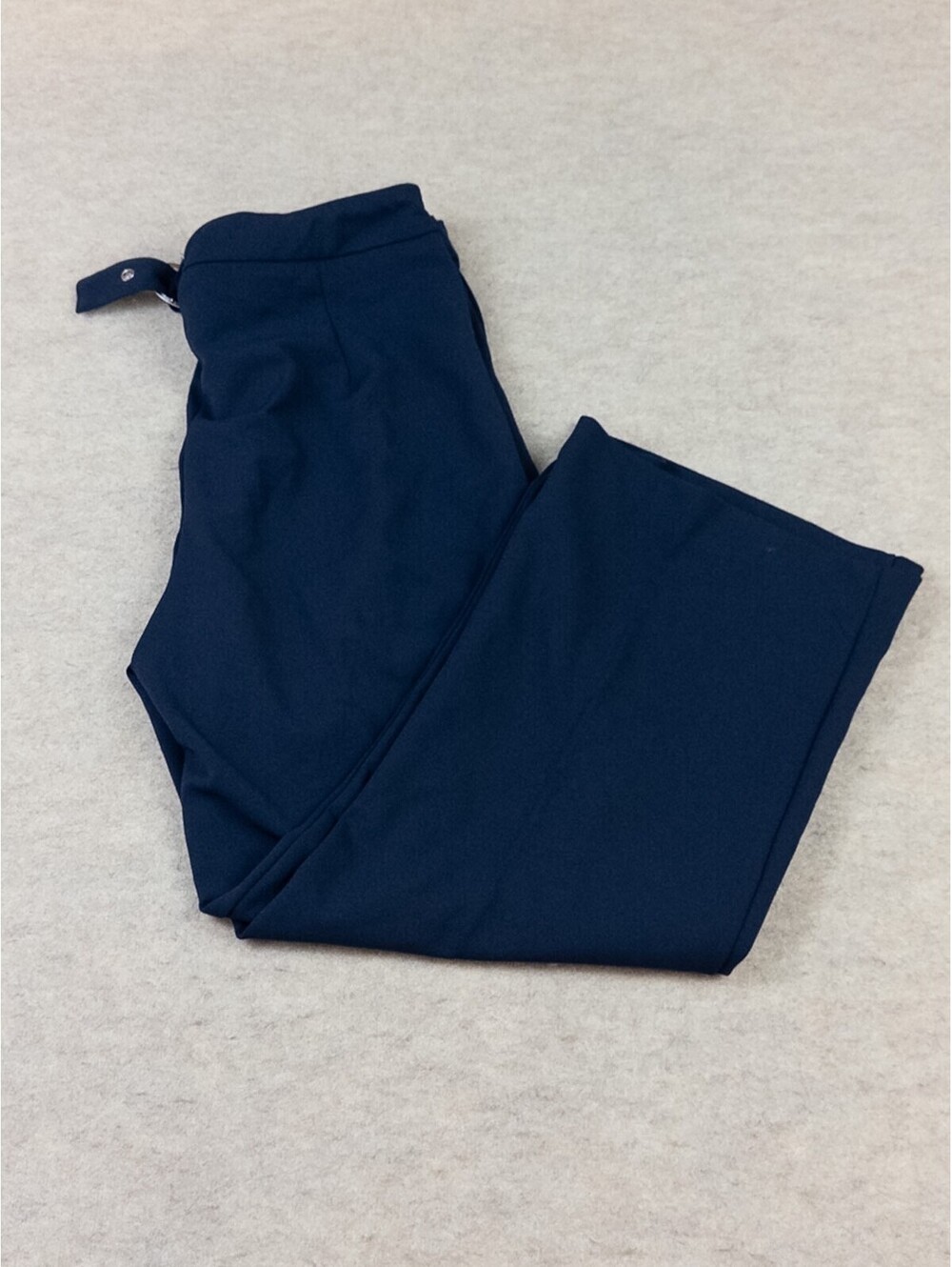 Hope & Harlow Navy Blue Wide Leg Dress Pants with Belt - Size M
